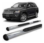 Estribo Lateral Jeep Compass Oblongo Oval Cromado