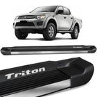 Estribo Lateral L200 Triton 2008 a 2018 Alumínio Preto Fosco - Gtnox