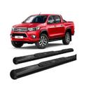 Estribo Oval Hilux 2016 A 2020 Cabine Dupla Preto - HOZZ