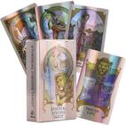 Ethereal Visions Illuminated Tarot Deck Tarô Holográfico Baralho de Cartas de Oráculo