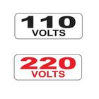 Etiqueta 220v com 12 identificação auto adesiva pvc caiado