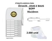Etiqueta Adesiva para Joia Anel Óculos Bijuterias 95x10 Bopp 2.000 unidades Brice Etiquetas