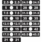 Etiqueta Aparelho De Musculação 2.5 - 45.5 - Cód 3427