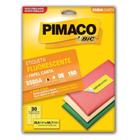 Etiqueta Carta 5580A Fluorescente Amarelo 5Fls. 25,4mmX66,7mm Pimaco - Ct.C/150