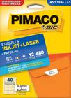 Etiqueta Ink-jet/laser A5q 1534 15 x 34 Mm Com 480 Etiquetas Pimaco