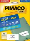 Etiqueta Ink-jet/laser A5q 3465 34 x 65 Mm Com 120 Etiquetas Pimaco