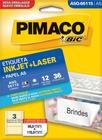 Etiqueta Ink-jet/laser A5q 66115 66 x 115 Mm Com 36 Etiquetas Pimaco