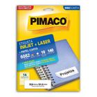 Etiqueta inkjet/laser carta 6082 com 10 folhas Pimaco