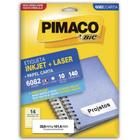 Etiqueta Inkjet/Laser Carta 6082 - Com 10 Folhas - Pimaco