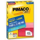 Etiqueta Inkjet/Laser Carta 6184 Com 100 Folhas Pimaco
