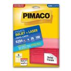 Etiqueta inkjet/laser carta 6284 com 25 folhas Pimaco