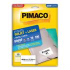 Etiqueta inkjet/laser carta 8099F com 10 folhas Pimaco