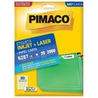 Etiqueta Pimaco Carta Inkjet + Laser 12,7x44,45mm 25 Folhas 6287