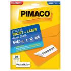Etiqueta Pimaco Carta Inkjet + Laser 25,4x66,7mm 10 Folhas 6080
