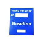 Etiqueta Preço Por Litro Azul Gasolina - Cód 3637 - Universal