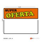 Etiqueta Super Oferta Reutilizável em PVC 21,0 x 15,5cm Pacote c/ 10 - Laranja