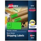 Etiquetas de envio Avery Printable 2x4cm Neon Green 1000 unidades