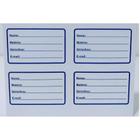 Etiquetas de identificação escolar alto adesiva papelaria contém um kit de 32 unidades