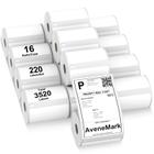 Etiquetas de remessa AveneMark 16 Rolls 3520 Etiquetas 4x6 cm