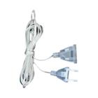 EU Plug Power Cabo de Extensão, Transparente LED Light String, Cabo para Festa, 3m, 5m, 1 Pc