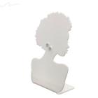 Expositor de Bijuterias Brinco Colar Busto Acrílico Branco