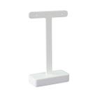 Expositor de Joias Brinco - Formato T Médio - Branco Laca Madeira Mdf