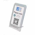 Expositor Display A5 Encaixe Mesa Balcão Avisos Pix Qr
