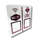 Expositor DUPLO WI-FI - PIX - Cristal com Vermelho - Lm Balcoes