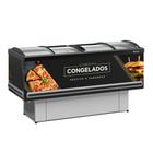 Expositor Ilha Gelopar Para Congelados Plus 520 Litros Preto 127V GESV-190C