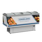 Expositor Ilha Gelopar Para Congelados Premium 520 Litros Branco 220V GESV-190CL