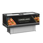 Expositor Ilha Gelopar Para Congelados Standart 520 Litros Preto 220V GESV-190 R