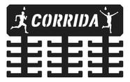 Expositor Porta Medalhas Corrida Masculino Preto 24 Suportes - Loja Dinka