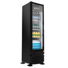 Expositor Vertical Imbera 1 Porta Vidro 229L Preto 220V VR08