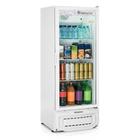 Expositor Vertical Refrigerado Visacooler Preto 410 Litros Gelopar GPTU 40 Branco 220v