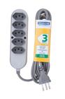 Extensao 5 Tomadas 2p+t 10a/250v 3 Metros Tramontina