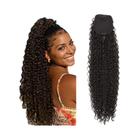 Extensão de Cabelo Sintético Crespo - Rabo de Cavalo 26 Polegadas - Cor Natural