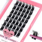 Extensão de cílios Cluster Lashes PRO LASHBEAUTY 72 unidades