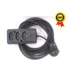 Extensão elétrica Profissional de 2 metros reforçada 110/220V até 20A