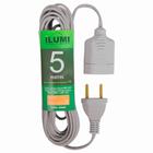 extensao ilumi fio 0,75mm cinza 5 metros