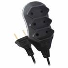 Extensao multi-uso tripla 1.5m preto 26956 / un / fc fios e cabos