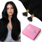 Extensões de cabelo Nano YoungSee Jet Black Human Hair 40cm 50g