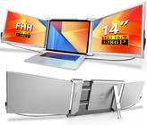 Extensor de tela para laptop com monitor triplo FHH 14" FHD 1080P