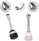 Extensor Flexível Ajustável Para Torneira C/ Arejador Bico Torneira Chuveirinho Branco