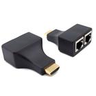 Extensor HDMI 3D, Via Cabo De Rede UTP RJ45 Cat 5e/6, Transmissão Até 30 Metros Em 1080P