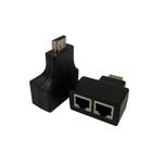 Extensor Hdmi Macho Para Rj45 Cat 5 E Cat6 1080P 30 Metros - MD9