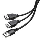 Extensor USB 2.0 Y 1 Porta Macho e 2 Portas Fêmea 1,5m - ELG