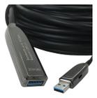 Extensor Usb 3.0 Ativo Macho X Fêmea Fibra Óptica 50 Metros