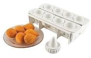 Fabrica De Coxinha Com 8 Formas De Plastico Branco