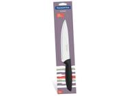 Faca chef 8 plenus preto lamina de aco inox e cabo de polipropileno tramontina