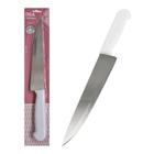 Faca Inox 8 Cabo Branco Profissional Cozinha Chef Churrasco